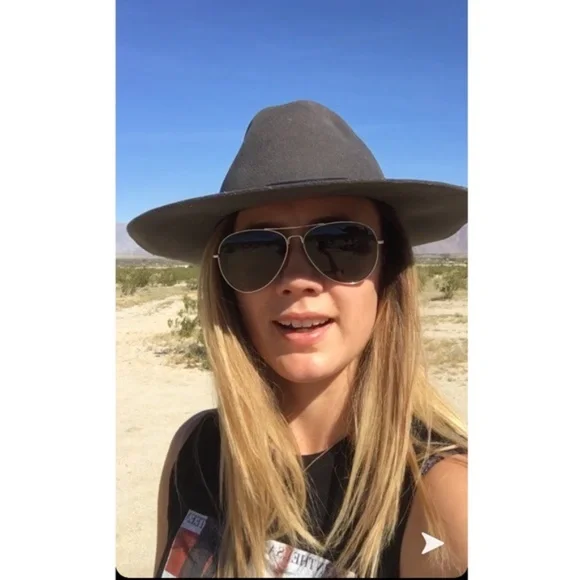 Rag & Bone Range Felt Brimmed Hat Unisex in Gray size Large 58cm - Picture 11 of 14